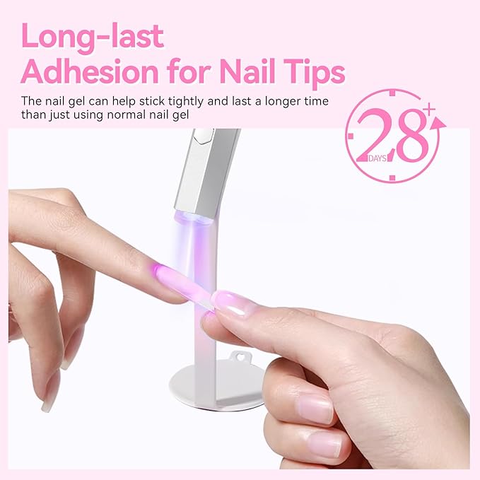Born Pretty Gel Top Coat,15ml Gloss Top Coat and Nail Glue for Tips Set,No Wipe Super Top Coat Not Chip or Peel and Long Lastingfor Nail Art