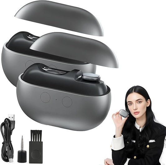 2 in 1 Electric Nail Clippers for Seniors, 2025 New Electric Polishing Automatic Nail Clippers, Electric Nail Trimmer for Fingers and Toes with 2 Adjustable Speeds for Senior Adults (Gray*2)