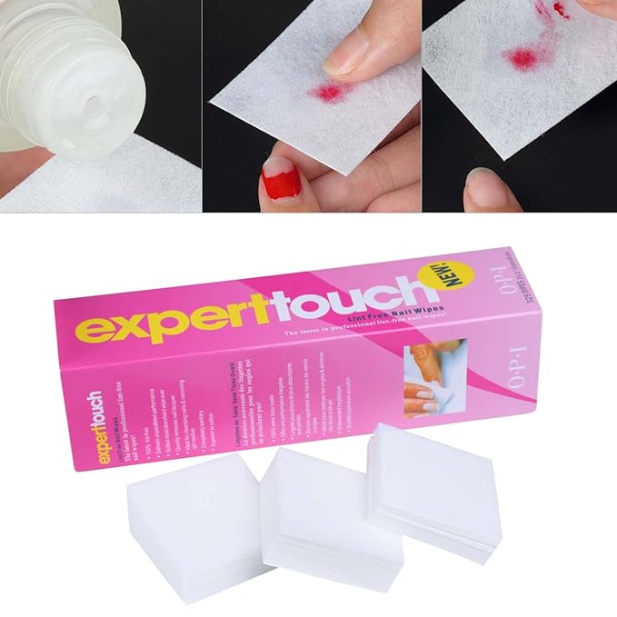 1300 pcs Lint Free Nail Art Gel Polish Remover Cotton Pad Nail Wipe With 2 Pcs Cuticle Double Head Pusher Remover Tool…