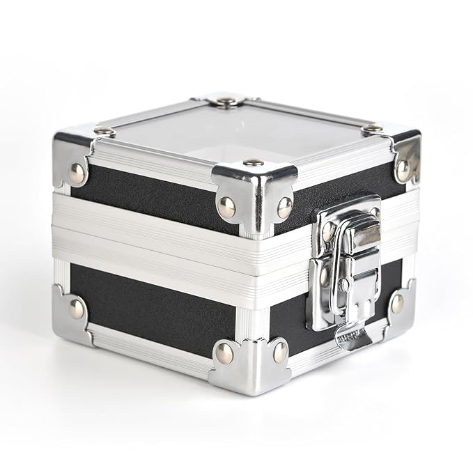 Professional 25 Holes Nail Drill Bits Box Container Nail Drill Grinding Bit Holder Nail Polish Head Storage Box Nail Tools Organizers Container Display Storage Box Manicure Tool (Black)