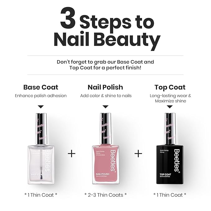 Beetles Jelly Nail Polish Set, 6 Colors Sheer Pink Nail Polish Long Lasting & Quick Dry Clear Jelly for Christmas Women, Pink Nail Strengthener Polish for Salon DIY Manicure Set