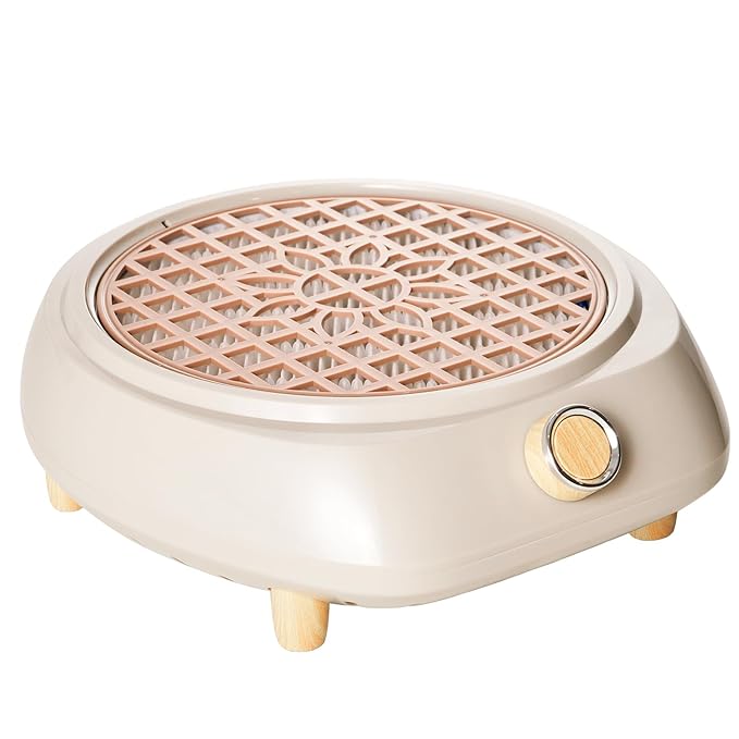 Nail Dust Collector for Nail Tech - Quiet & Powerful 3rd Generation Vacuum Nail Fan Dust Collector Vent, Must Have Nails Tools & Accessories for Nail Art, Professional Nail Tech Supplies