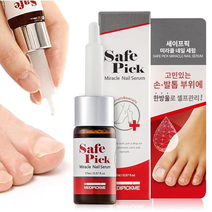 Safepick Intensive Nail Strengthener Serum for Weak, Thin & Damaged Fingernails - Keratin & Biotin Formula for Restoration & Growth Support - Quick-Drying