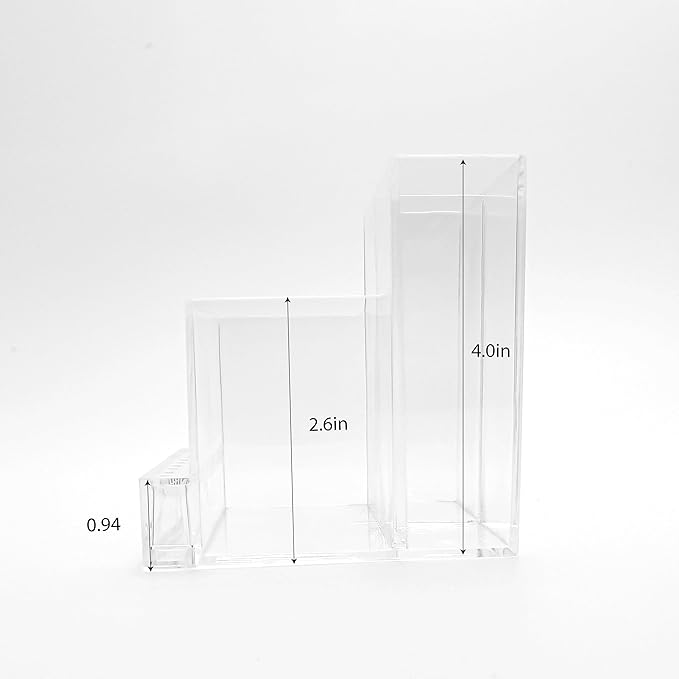 10 Holes Storage Box Holder Organizer to Display Nail Drill Bit File Brush Electric Machine Manicure Accessory, Grinding Tool Essentials, Acrylic Clear Transparent Stand Case Desk Room Accessories