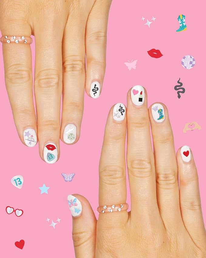 xo, Fetti Party Era Nail Stickers | 4 Sheets 544 Stickers | Concert Party Accessory, Bachelorette Decorations, Birthday Manicure, Bridesmaid Adhesive Press Ons