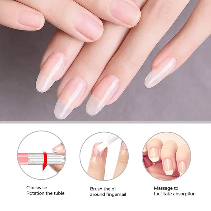 AIJIMEI Cuticle Oil Pens 8pcs Cuticle Oil Nail Oil Cuticle Nail Nutrition Oil Cuticle Oil Pen for Nails Moist Nail Repair Nail Care Essential Oil Moist