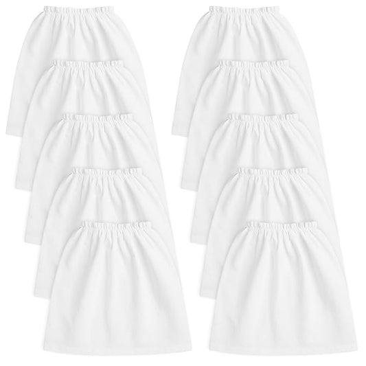 10Pcs White Non-Woven Nail Art Dust Suction Collector, Dust Collector Bags, Replacement Bag for Nail Art Equipment, Durable, Bags for Nail Salon