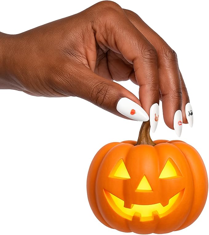 Halloween Nail Decals – 5 Sheets Bratrico 5D Halloween Nail Stickers, Self-Adhesive with Witch, Gothic, Creepy Cute， Horror Movie Designs Manicure Set for Family Time, Women, Girls & Teens