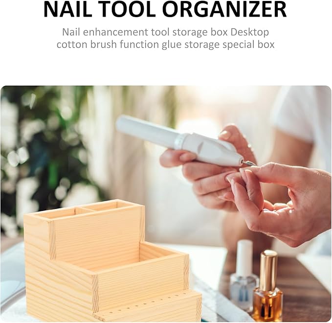 Box storage box manicure bit display stand nail tech supplies nail holder nail drill holder rack drill holder for makeup organizer drill bit log small pencil holder office