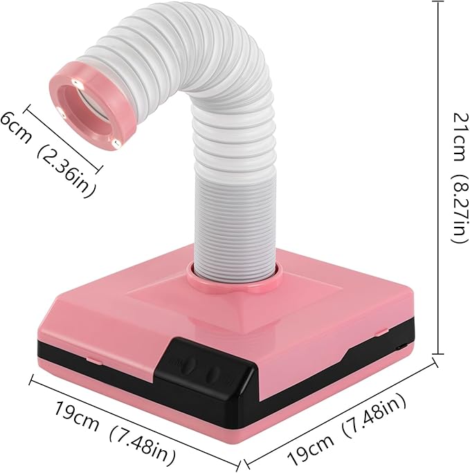 Countertop Vacuum Cleaner Dust Collector, Nail Art Manicure Dentist's Dust Clean Tool, Dust Collector Fan Vacuum Cleaner