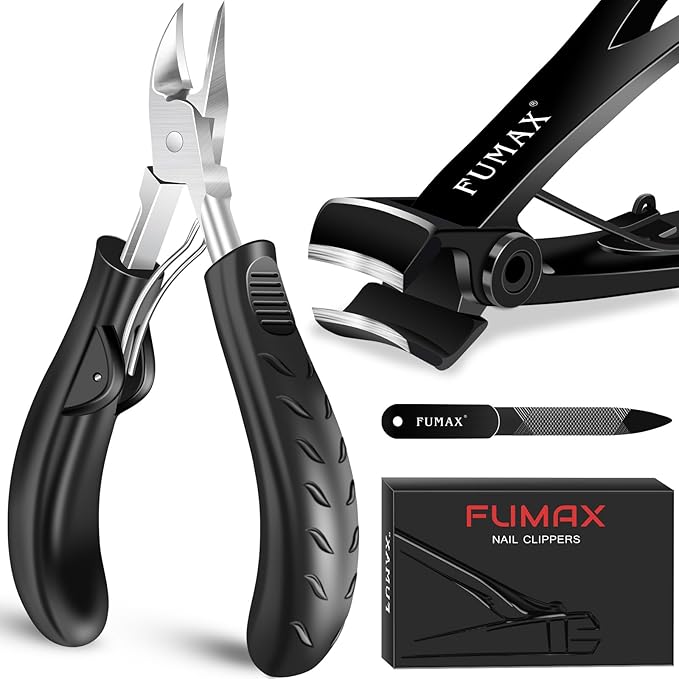 Toenail Clippers for Thick Toenails, Nail Clippers for Seniors with 15mm Wide Jaw Opening, Large Heavy Duty Toe Nail Clippers, Sharp Fingernail Clipper Nail Cutter Gifts for Men Women Dad Mom Him