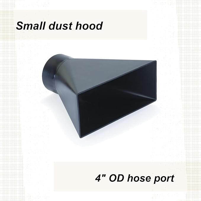 Woodriver Dust Connection Small Dust Hood To 4" Od Dust Port