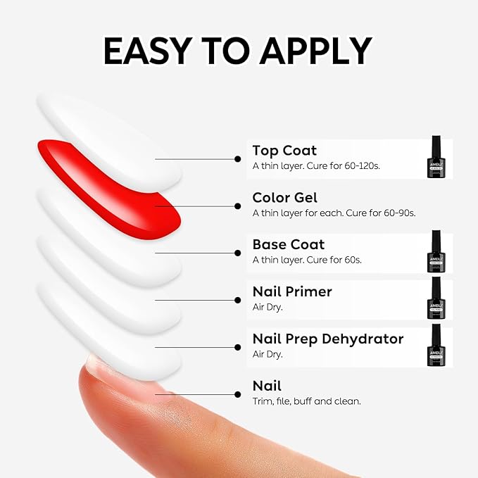 AIMEILI Gel Nail Polish, Hema Free, Cruelty Free, Vegan, Soak Off U V LED Nail Art for Women Girls Manicure Salon DIY Home - 994 8ml