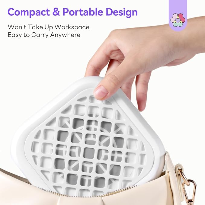 SAVILAND Advanced Nail Dust Collector: 5X Stronger Dust Collector Nail Tech & Portable Powerful Suction Nail Vacuum Dust Collector for Nails 6000 RPM Nail Tech Must Have Speed Nail Dust Fan for Home