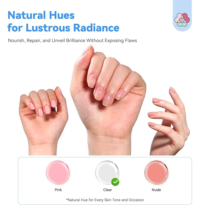 SAVILAND Advanced Nail Strengthener: Clear Air Dry Nail Growth for Damaged Nails Fingernail Polish Strengthening Repair Weak & Thin Nails Treatment with Castor Oil & Vitamin E 15ml Women Gift