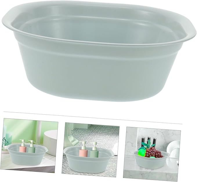 Large Foot Soaking Basin Multi-functional Plastic Wash Basin Nail Soaking Bowl