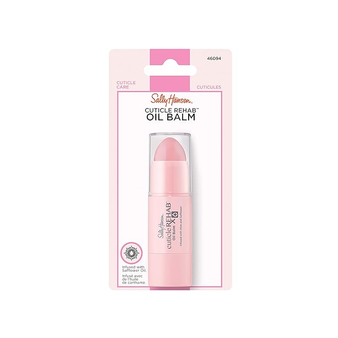 Sally Hansen Nail Treatment Cuticle Rehab Oil Balm | Infused with Natural Essential Oils & Vitamin E | Nourishes & Conditions Dry Nails & Cuticles