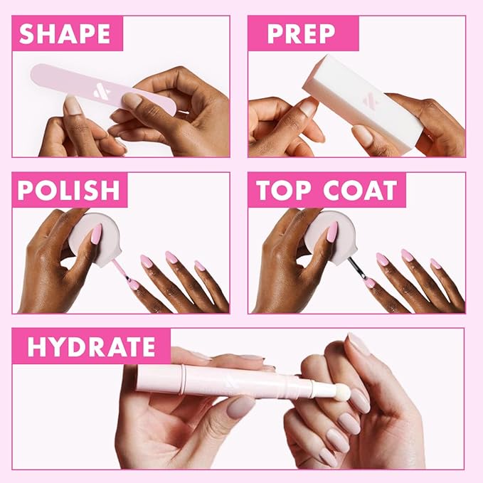 Olive & June Long Lasting Nail Polish | Plump Gel-Like Finish No Lamp Needed | Lasts up to 10 days | Salon-Quality at Home | 15-Free Vegan Cruelty-Free Chip-Resistant Shine | Ruby Shimmer Metallic Red