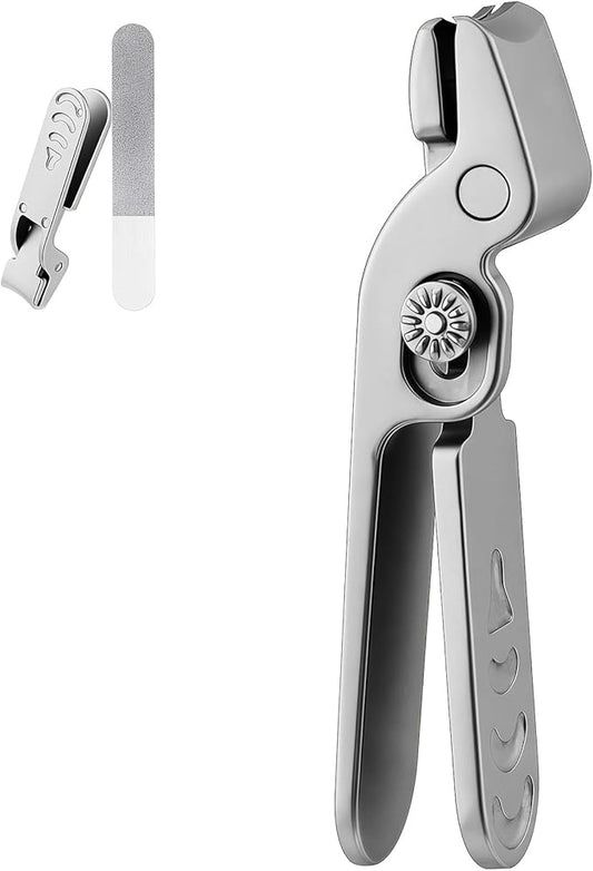 Small Finger Nail Clippers for Men with Catcher,Ultra Sharp Sturdy Fingernail and Toenail Clipper Cutters