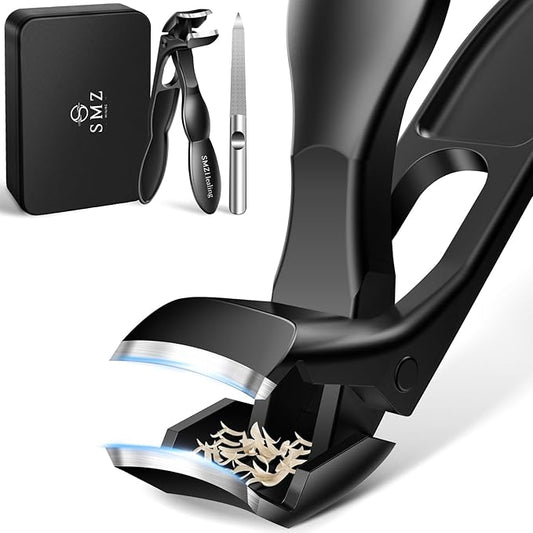 Stocking Stuffers for Men 2025 Toenail Clippers for Men Thick Toenails, Angled Head Toe Nail Clippers for Women, Sharp Heavy Duty Fingernail Clipper