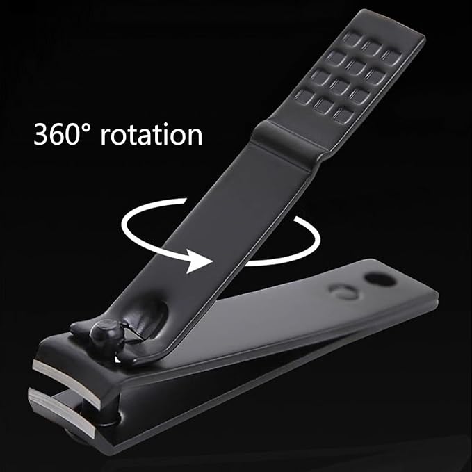 18 PCS Stainless Steel Nail Clipper Cutter Fingernails Toenail Clipper Cutter Set Black Sliver Rose Gold Men Women Travel Party Favor