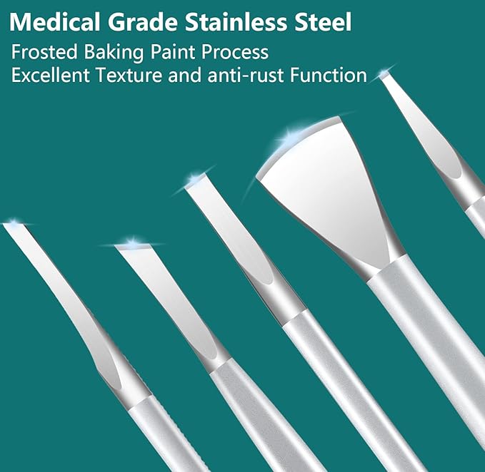 Ingrown Toenail Removal Kit Pedicure Tools for Feet Professional Knife Set Stainless Steel Ingrown Toenail Treatment Calloused Feet Remover Tool (7 Pcs Set)