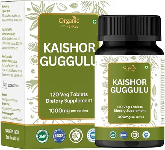 Kaishor Guggulu 120 Tablets - Supports Healthy Joints* - Ayurvedic Formulation - Certified and Vegetarian (1)