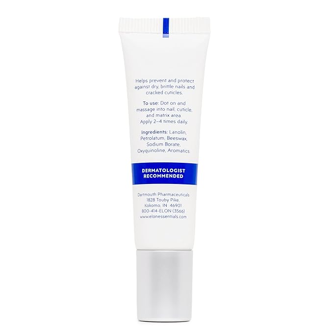 Elon Lanolin-Rich Nail Conditioner – Strengthens Nails, Protects Cuticles, Dermatologist-Recommended for Brittle & Damaged Nails (10g tube, 3 Pack)