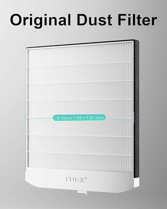 L'UGX Nail Dust Collector Filters, 2Pcs Reusable Filter for Professional Nail Dust Collector LG621