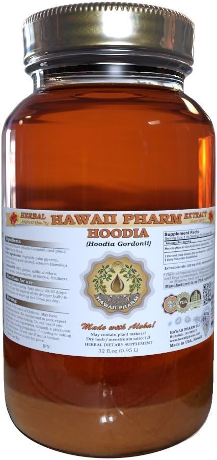 Hoodia Liquid Extract, Hoodia (Hoodia Gordonii) Tincture Supplement 32 oz Unfiltered