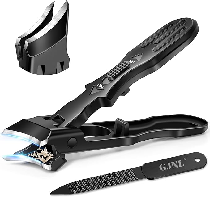 Toenail Clippers for Thick Toenails, Christmas Xmas Presents Gifts for Adults, Wide Jaw Opening Nail Clippers for Men, Heavy Duty Ingrown Toenail Clippers, Stocking Stuffers Gifts for Men