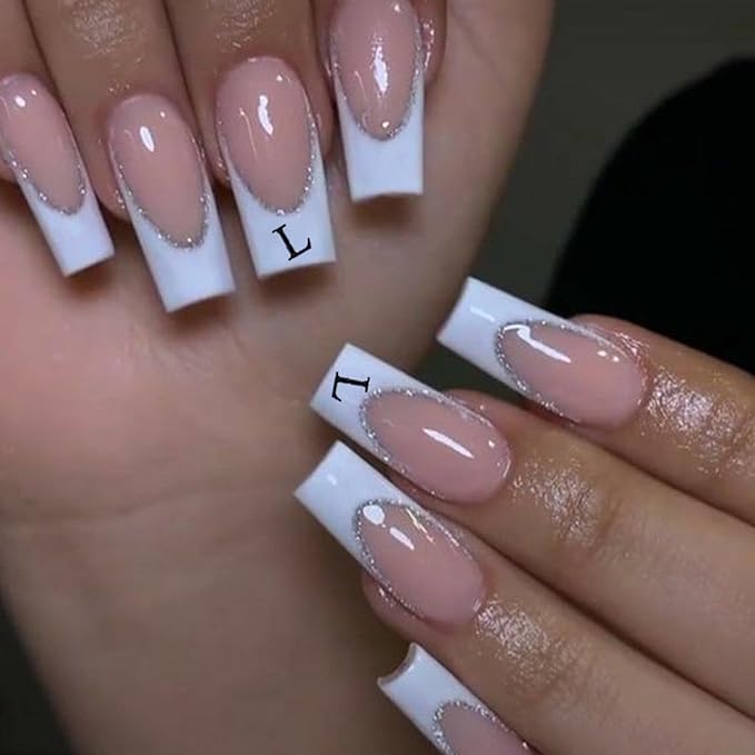 Letters Nail Art Stickers English Alphabet Nail Decals 3D Self-Adhesive Metallic Gold Silver Nail Sticker Black Alphabet Nail Art Supplies for Women Girls DIY Nail Decoration Manicure 8 Sheets