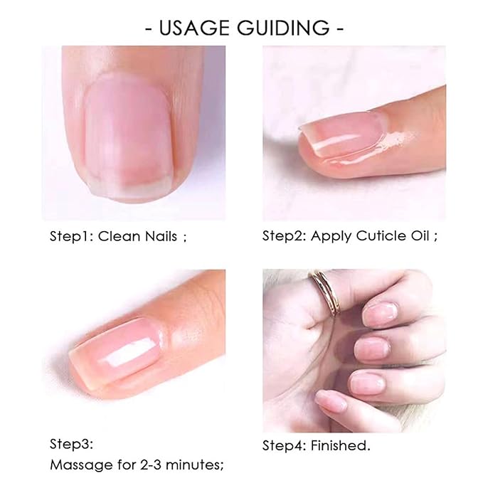 Flowery Scented Cuticle Oil, Infused with Real Flowers, Cuticle Revitalize Oil, Nail Oil For Growth And Strength, Cuticle Remover - Nail Strengthener - Cuticle Softener (0.5 fl.oz, PEACH)