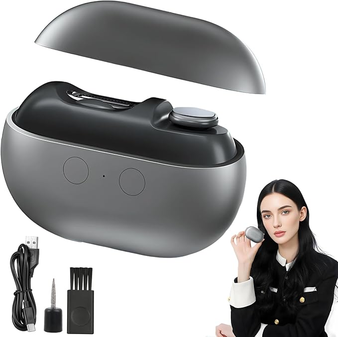 2 in 1 Electric Nail Clippers for Seniors, 2025 New Electric Polishing Automatic Nail Clippers, Electric Nail Trimmer for Fingers and Toes with 2 Adjustable Speeds for Senior Adults (Gray)