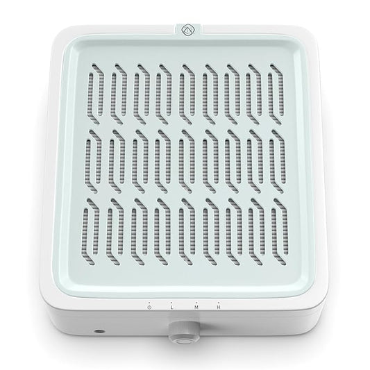 ZIZZON Nail Dust Collector with Reusable Filter for Nail Tech, 120W Power Vacuum Fan Dust Collector Extractor, Electric Dust Suction Machine for Acrylic Gel Nail Polishing Nail Salon