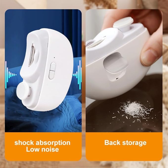 Electric Nail Clippers, 2026 New 3-in-1 Automatic Electric Nail Clipper with Polishing, Multi-Functional Electric Nail Trimmer Toe Fingernail Clippers for Kids Adults Seniors Women Men (White)