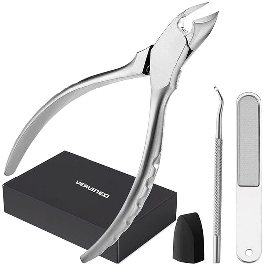 Toenail Clippers for Thick Nails for Seniors | Podiatrist Surgical-Grade Steel | Sharp Curved Blade & Non-Slip Handle | Toenail Clippers for Ingrown&Thick Toenails alicates para uñas de pies