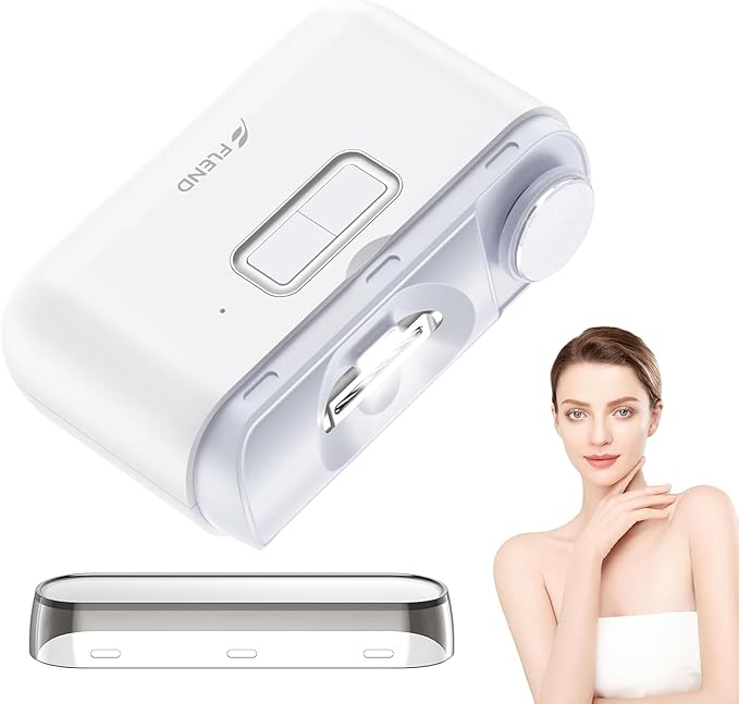 Electric Nail Clipper & Polisher, 2-in-1 Automatic Nail Trimmer for All Ages, 2-Speed Fingernail Clipper with LED Light, Rechargeable & Silent Designed Manicure Set for Baby Kids Seniors Weak Hands