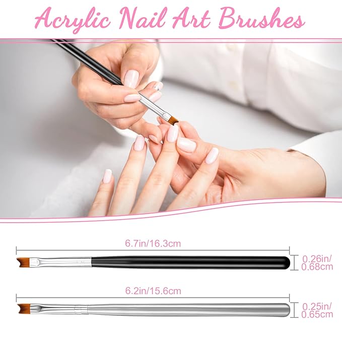 French Tip Cutter Jaywayne French Nail,3pcs Edge Trimmer Easy Smile Line Acrylic V Cut Nail with 2pcs Brush, 1pcs Cutting Knife, 5 Spare Blades 10 Piece Set , Nail salon home DIY tools