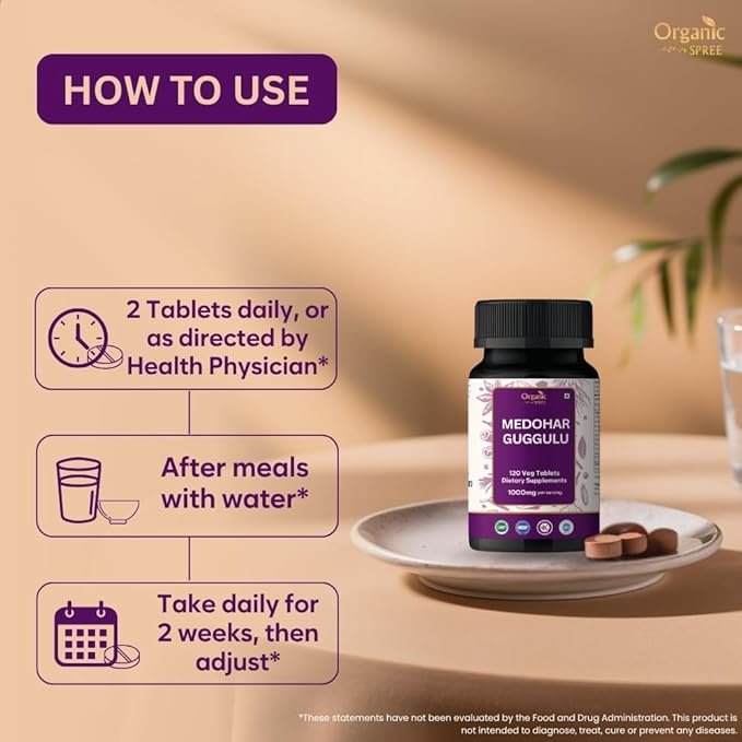 Medohar Guggulu 120 Tablets – Ayurvedic Formula – Supports Metabolism & Immune Health* - Pack of 2