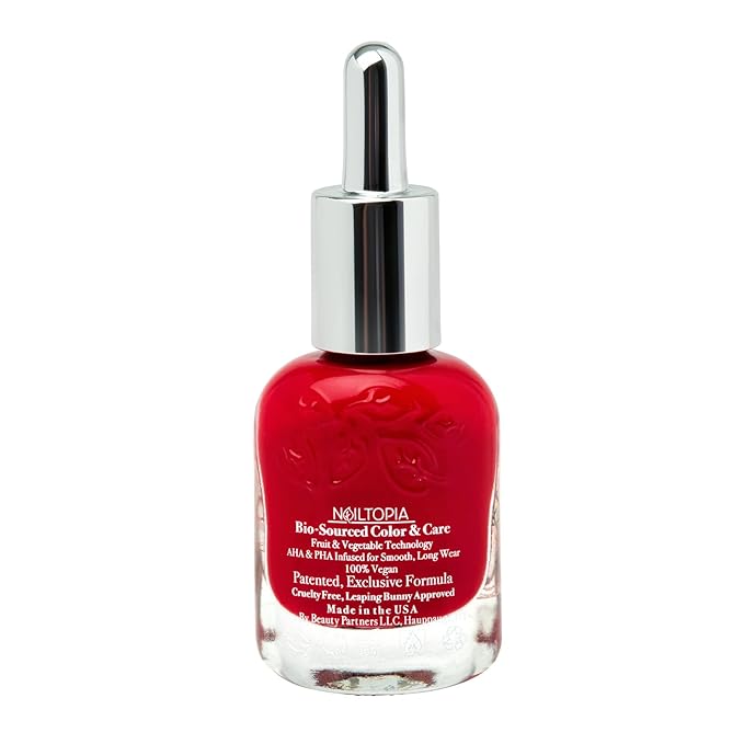 Nailtopia Bio-Sourced, Chip Free Nail Lacquer - All Natural, Strengthening Biotin and Superfood-Infused Polish - Chip Resistant Formula - Quick-Dry, Long Lasting Wear - Don't Kill My Vibe - 0.41 oz