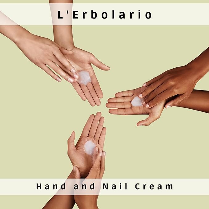 L'Erbolario Hand and Nail Cream - Moisturizing Hand Lotion for Women and Men with Shea Butter - Hand Cream for Dry Hands and Fragile Nails - 2.5 oz