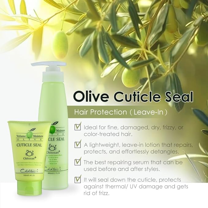 Chihtsai Volume Moisture Olive Cuticle Seal 3.4oz/100ml