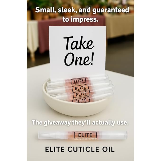 Elite Cuticle Oil Pen (Rose) – Moisturizing Nail & Cuticle Treatment with Jojoba Oil, Olive Oil & Vitamin E – Nourishing Nail Care (3ML)