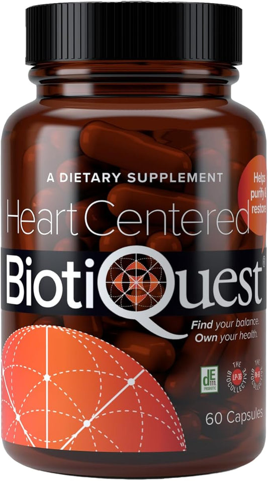 Heart Centered Probiotics to Support The Cardio Vascular System and Heart Health, 20 Billion CFU, Non-GMO and Gluten Free, 60 Capsules