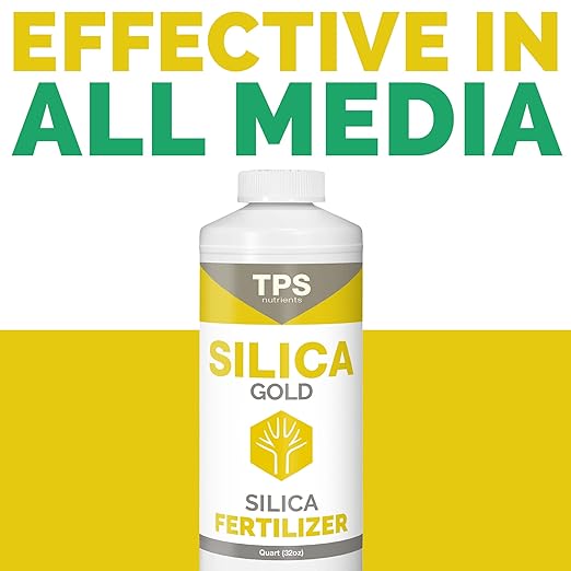 TPS NUTRIENTS Silica Gold Plant Strength Nutrient and Supplement with Bioavailable Silicon 1 Quart (32 oz)