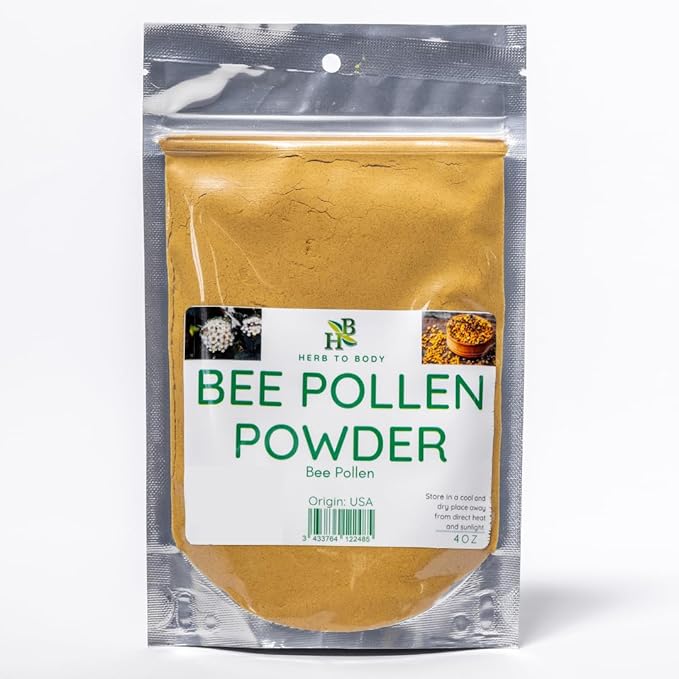 Herb To Body Bee Pollen Powder | Bee pollen | Wildcrafted | 4oz