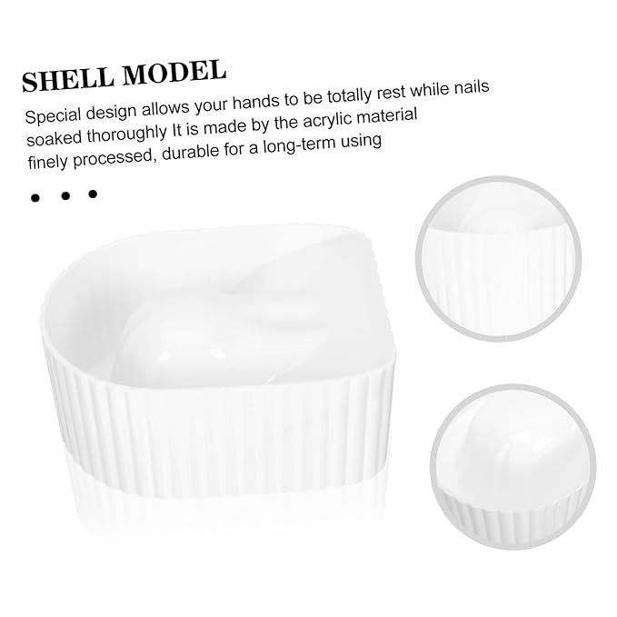 Nail Soaking Bowl Manicure Supplies Spa Nail Art Remover Hand Bowl for Home Salon