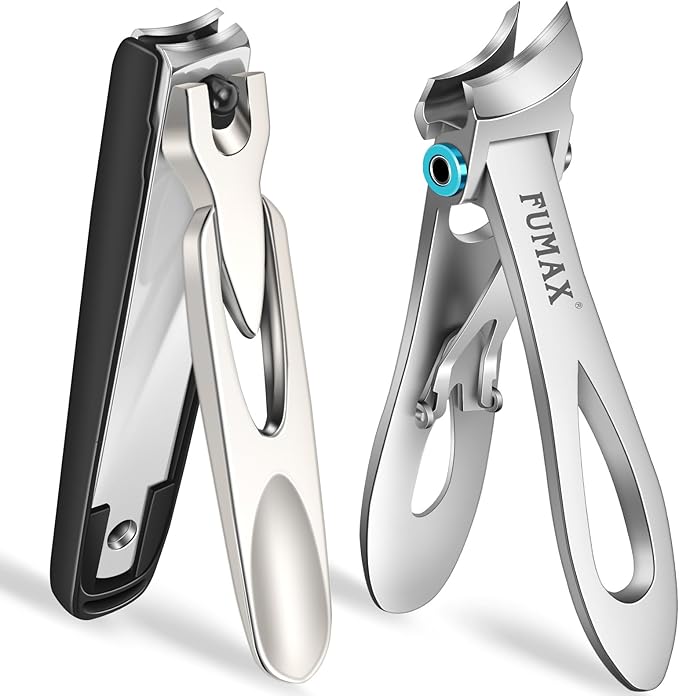 Toenail Clippers for Thick Toenails for Seniors, Large Heavy Duty Nail Clippers for Men with Catcher, Wide Opening Mens Toe Nail Clippers Long Handle Sharp Fingernail Clipper Gifts for Men Women