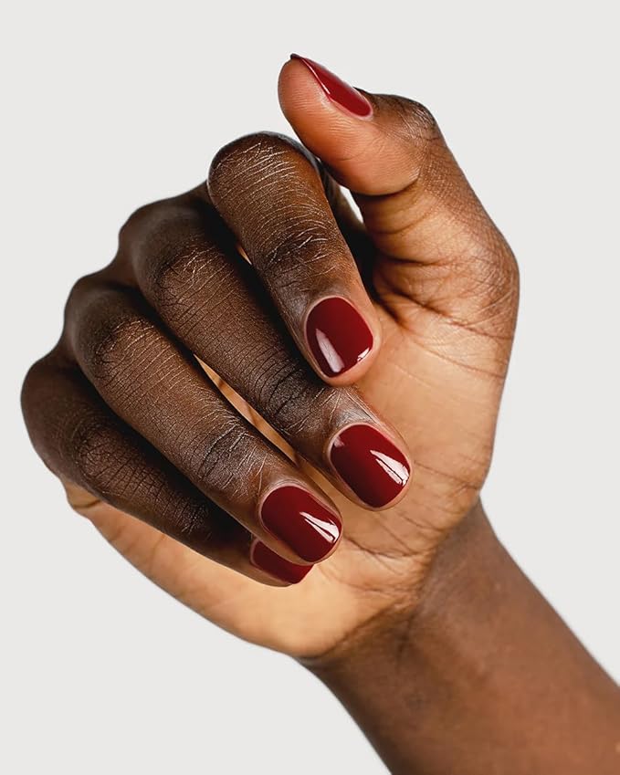 Sienna Byron Bay Sacred, Dark Red Natural Nail Polish, Long-Lasting, Vegan & Cruelty-Free, 10ml – .34 fl oz.